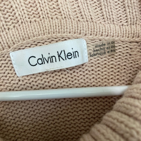 Calvin Klein Pink Oversized Cowl Neck Sweater - Picture 4 of 4